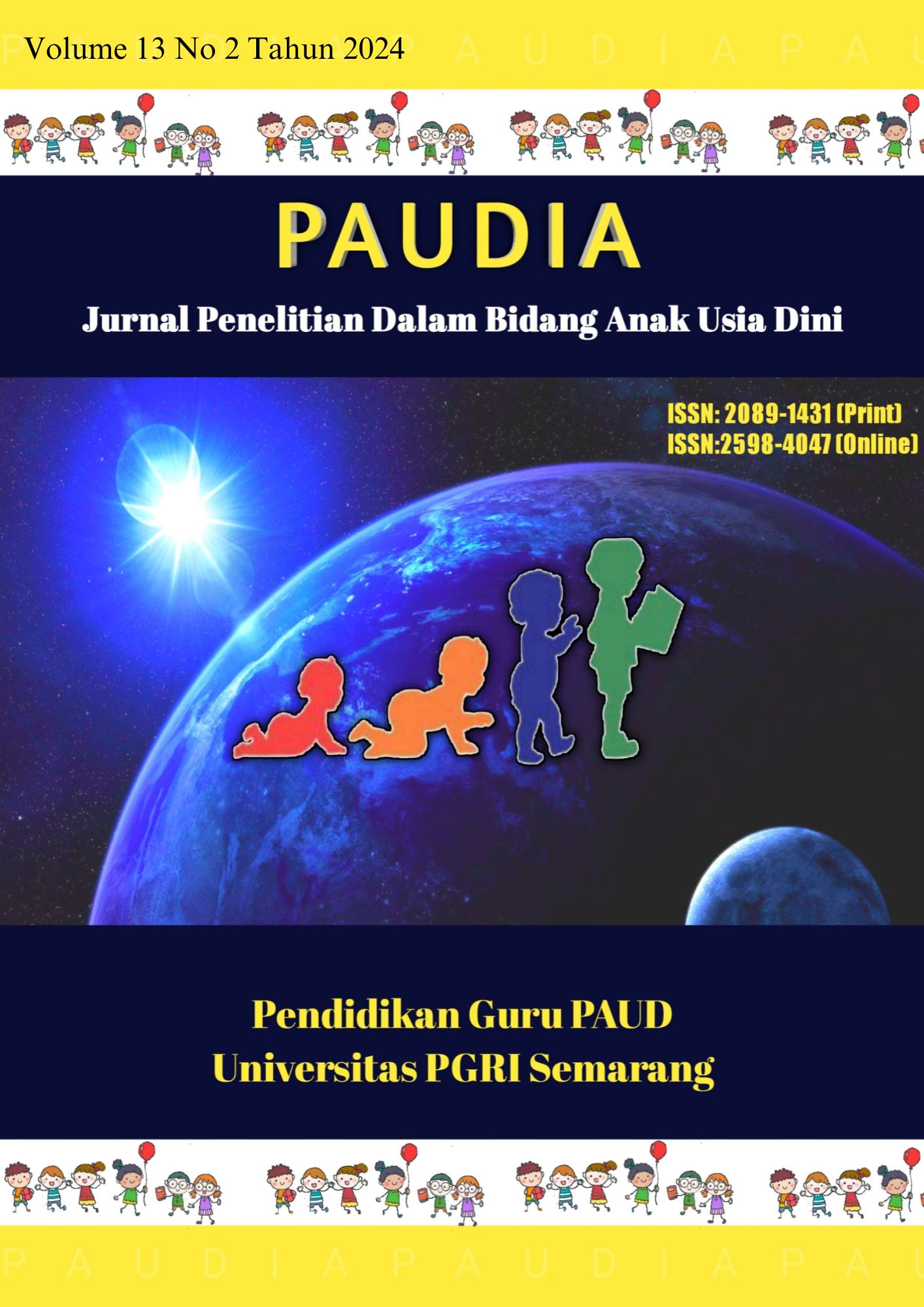 					View Vol 13 No 2 Desember 2024 : PAUDIA (Jurnal Penelitian Dalam Bidang Pendidikan Anak Usia Dini)
				