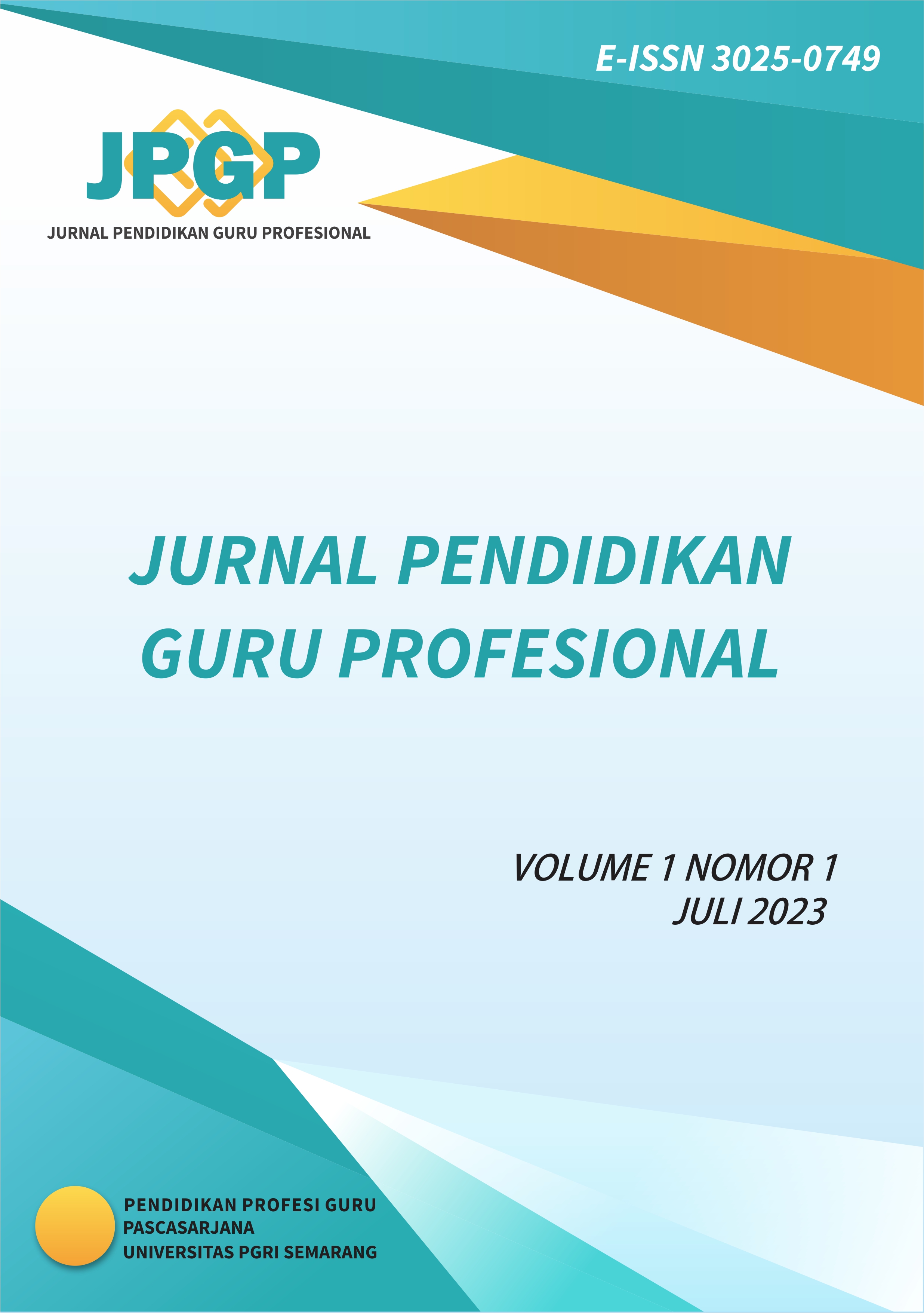 					View Vol. 1 No. 2 (2023): JURNAL PENDIDIKAN GURU PROFESIONAL
				